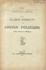 Una relazione sconosciuta di Angelo Poliziano con la corte di Milano