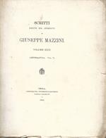 Scritti Letterari di Giuseppe Mazzini. Volume V