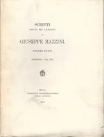 Scritti Politici editi ed inediti di Giuseppe Mazzini. Volume XII