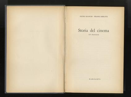 Storia del cinema - P. Bianchi - copertina