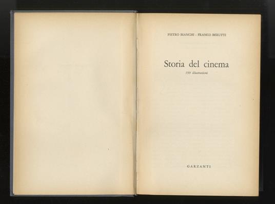 Storia del cinema - P. Bianchi - copertina