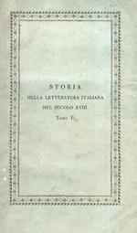 Storia della letteratura italiana nel secolo XVIII