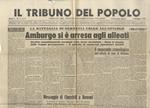 Il Tribuno Del Popolo. Organo Del Partito Repubblicano Italiano Federazione Ligure. Anno I. N. 4. 4 Maggio 1945