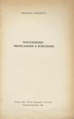 Wittgenstein: predicazione e istuzione