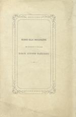 Ricordo del XIX settembre MDCCCLXXX giorno in cui s’inaugurava in Lucca nella chiesa di S. Maria Forisportam il monumento alla memoria del march. Antonio Mazzarosa, senatore del regno