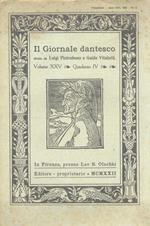 GIORNALE (IL) dantesco. Diretto da Luigi Pietrobono e Guido Vitaletti. Anno XXV. 1922. N. 4, ottobre-dicembre