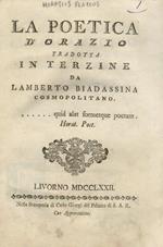 La poetica d'Orazio tradotta in terzine da Lamberto Biadassina cosmopolitanto.