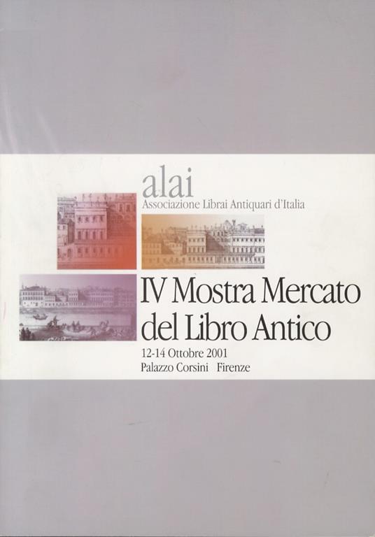 mostra mercato (IV) del Libro Antico. Catalogo - copertina