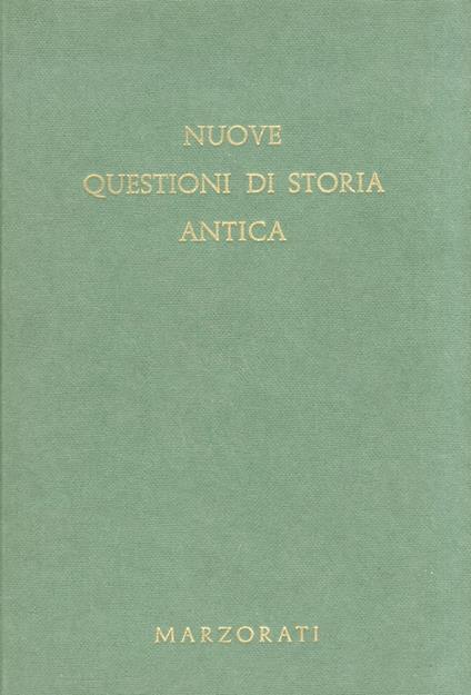 Nuove questioni di storia antica. (Saggi - copertina