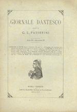 GIORNALE dantesco. Diretto da G.L. Passerini. Anno III. 1895. Quaderno III