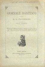 GIORNALE dantesco. Diretto da G.L. Passerini. Anno III. 1895. Quaderno IX
