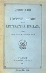 Prospetto storico della letteratura italiana. Con un dizionarietto di scrittori italiani