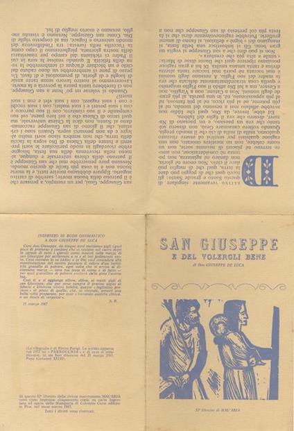 San Giuseppe e del volergli bene. - copertina