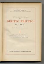 Sistema istituzionale del diritto privato italiano. IV edizione riveduta e aumentata