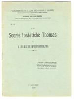 SCORIE (LE) fosfatiche Thomas e il loro migliore impiego in agricoltura
