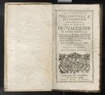Institutiones philosophicae ad scholarum usum accomodate, auctore Fr.co Jacquier ex Ordine Minimorum (...) Editio Novissima, ab ipso Auctore pluribus locis aucta. Tomus III. Pars I (-II). Phys. generalem (-particular.) complectens