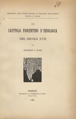 Un capitolo fiorentino d'indologia del secolo XVII