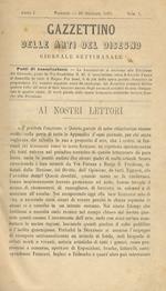Gazzettino delle arti del disegno. Giornale settimanale. Anno I. 1867. Dal fascicolo n. 1 al n. 41. Tutto il pubblicato. [Legato con:] SIGNORINI Telemaco. Relazione del Congresso e della Esposizione di Parma