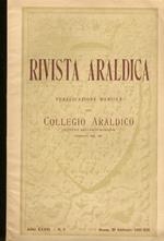 Rivista Del Collegio Araldico (Rivista Araldica). Anno Xxxiii - 1935. Fascicoli: 1, 2, 3, 9, 10, 12. Mancano I Nn. 4, 5, 6, 7, 8, 11
