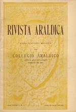 Rivista Del Collegio Araldico (Rivista Araldica). Anno Xxxix - 1941. Fascicoli: 1, 3, 9-10, 11, 12. Mancano I Nn. 2, 4, 5, 6, 7, 8