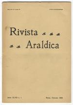 Rivista Del Collegio Araldico (Rivista Araldica). Anno Xlviii - 1950. Fascicoli: 1, 3, 4, 5, 6-7, 8-9, 10, 11, 12. Manca Il N. 2