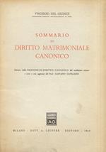 Sommario di diritto matrimoniale canonico
