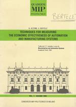 Techniques for measuring the economic effectiveness of automation and manufacturing systems