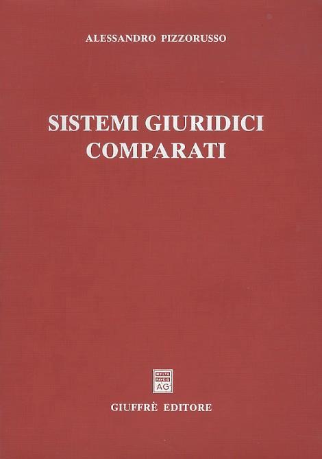 Sistemi giuridici comparati - Alessandro Pizzorusso - copertina