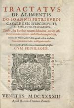 Tractatus de alimentis do. Ioannis Petri Surdi Casalensis [...] Titulis, seu patribus nouem distinctus, totam alimentorum materiam exactissime complectens. Omnibus tùm theoricis, [...] ac necessarius, nunc recèns maiori studio, ac diligentia excussus
