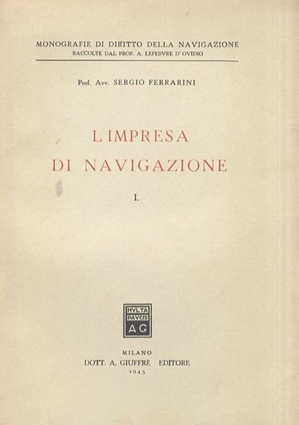 L’impresa di navigazione - S. Ferrarini - copertina
