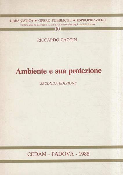 Ambiente e sua protezione - Riccardo Caccin - copertina