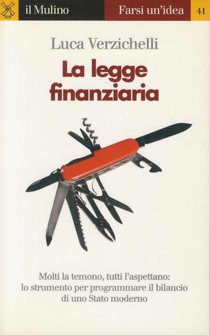 La legge finanziaria - Luca Verzichelli - copertina