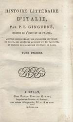 Histoire litteraire d’Italie [.]