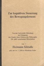 Zur kognitiven Steuerung des Bewegungslernens
