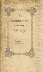 La repubblica italiana del 1849. Suo processo. Terza edizione