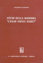 Studi sulla massima «Caesar omnia habet». Seneca, De beneficiis, 7. 6. 3