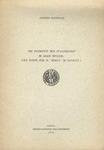 ‘Die Elemente der Staatskunst’ di Adam Müller: una fonte per il ‘Beruf’ di Savigny?