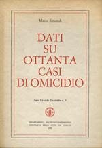 Dati su ottanta casi di omicidio