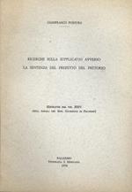 Ricerche sulla supplicatio avverso la sentenza del prefetto del pretorio