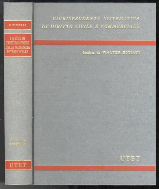 I mezzi di conservazione della garanzia patrimoniale - Federico Roselli - copertina