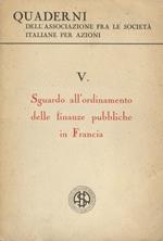 Sguardo all’ordinamento delle finanze pubbliche in Francia