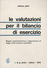 Le valutazioni per il bilancio di esercizio. Regole amministrative e disposizioni di legge nella pratica aziendale