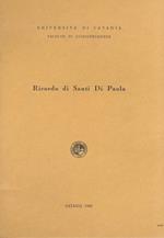 Ricordo di Santi di Paola. Con premessa di Cristoforo Cosentini