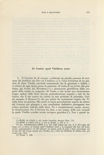 Et Cassius apud Vitellium notat - Riccardo Astolfi - copertina