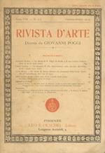 RIVISTA d'arte. Diretta da Giovanni Poggi. Anno VIII. N. 1-2. Gennaio-aprile 1912