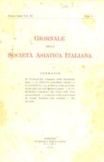 GIORNALE della Società Asiatica Italiana. Nuova serie Vol. III: fascicoli I, II, III-IV. [Volume completo]