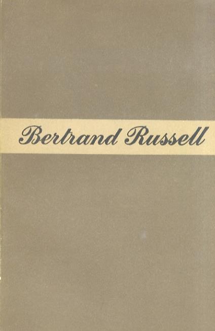Matrimonio e morale - Bertrand Russell - copertina