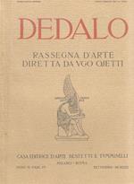 Dedalo. Rassegna d’arte diretta da Ugo Ojetti. Anno II. Fasc. IV. Settembre MCMXXI
