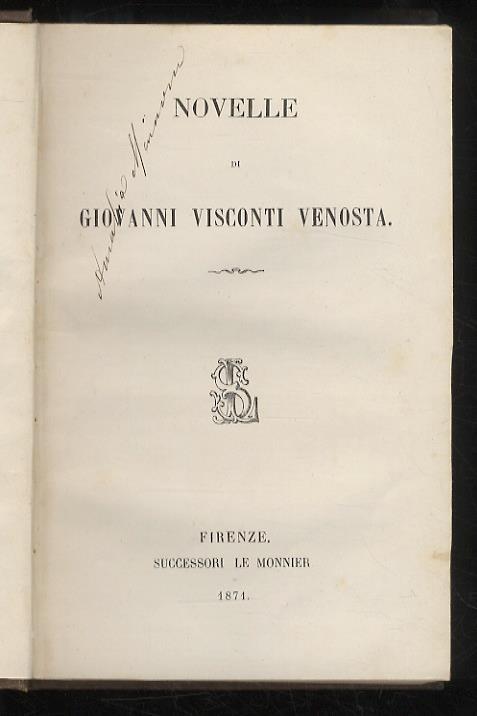 Novelle - Giovanni Visconti Venosta - copertina