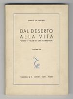 Dal deserto alla vita. “Segni e valori di una conquista”. Ottobre XV